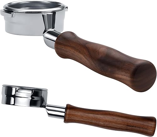 Miniatura 81 de Normcore Portafiltro sin fondo desnudo de 2.008 in, 3 orejas, se adapta a Delonghi Dedica EC680 y EC685, y máquinas de café SMEG y EUPA con mango