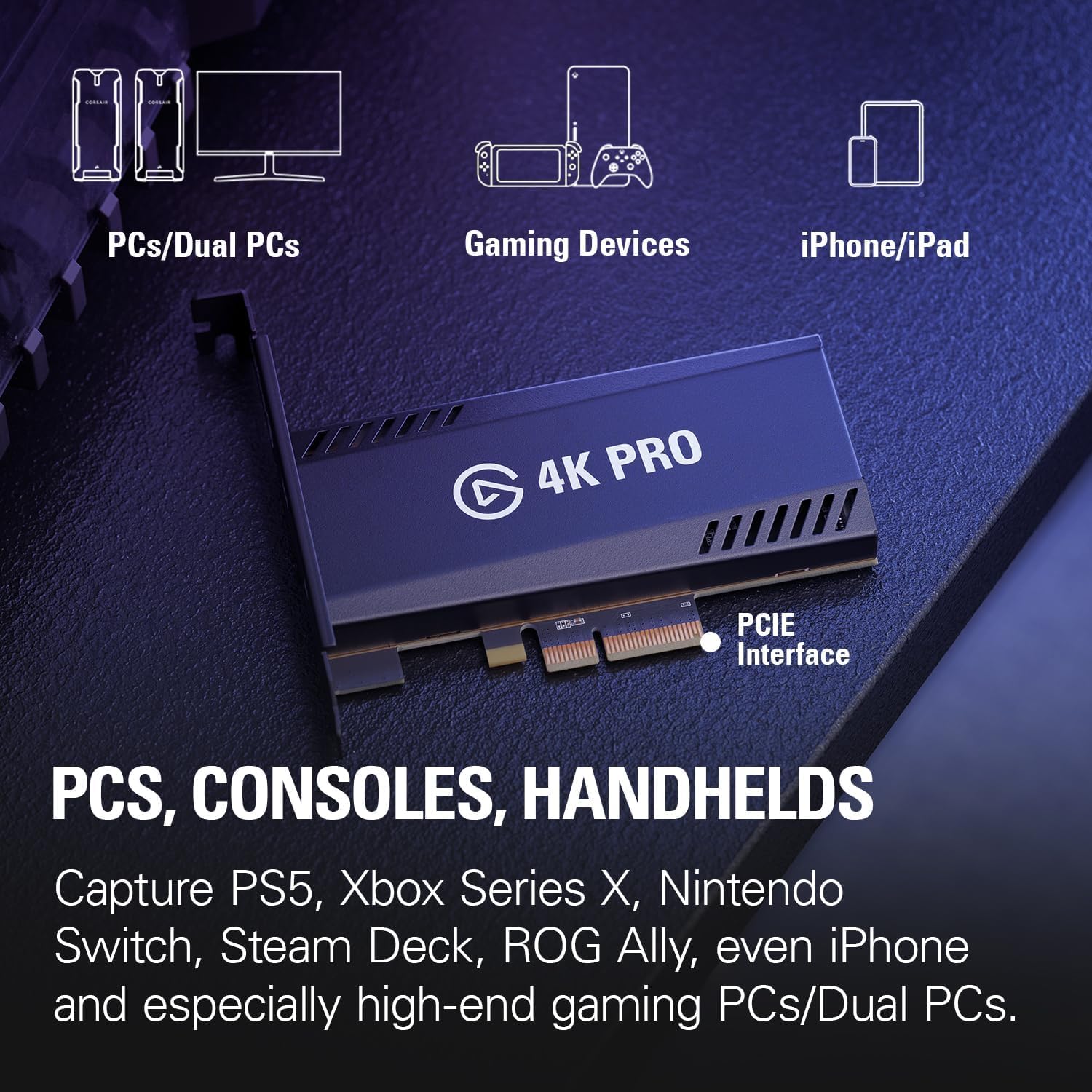 Amazon.com: Elgato 4K Pro, Internal Capture Card: 8K60 Passthrough