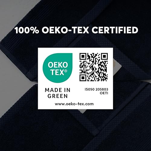 Miniatura 3 de Toallas de baño 100% algodón turco, suaves y absorbentes, para baño, calidad de hotel y spa, 4 piezas, toallas de ducha para habitación y