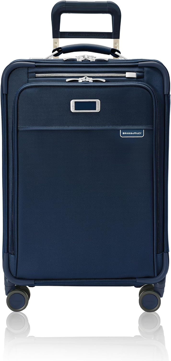 Briggs & Riley Essential 22″ Carry On Expandable Spinner – Luggage for Travel, Suitcases with Wheels, Softside Rolling Bag for Men & Women, Self-Repairing Zipper – Baseline Collection, Navy Briggs & Riley Essential 22″ Carry On Expandable Spinner – Luggage for Travel, Suitcases with Wheels, Softside Rolling Bag for Men & Women, Self-Repairing Zipper – Baseline Collection, Navy