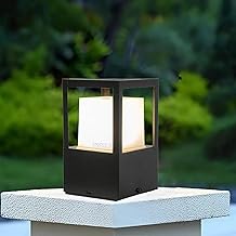 twixle Outdoor Gate Light Energy Efficient Decorative Exterior Fixture for Garden Pillars, Entry Gates, Porch, Patios, Driveway and Fence Posts Gate Lamp (Ninja Without Bulb, 1, Pack)