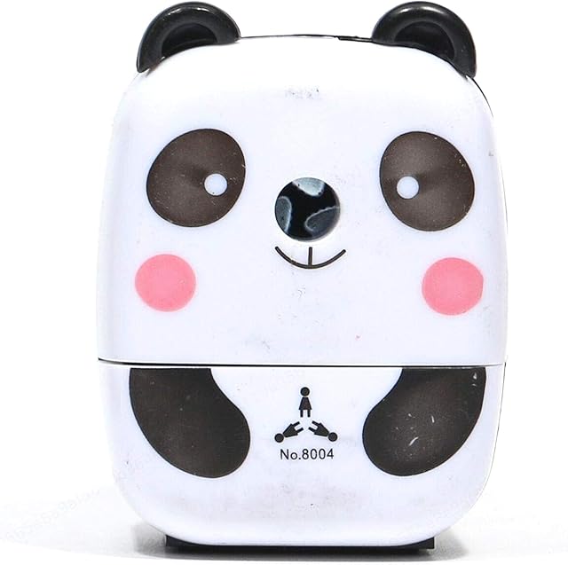Cartoon Animal Pencil Sharpeners Pencil Sharpener Cute Tiger Panda Metal Desktop Pencil Sharpener with Handle for Kids Student Office School Student