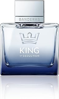 BANDERAS Perfumes, King of Seduction, Eau de Toilette para Hombre, Larga duración, Fragancia masculina, intensa y energética, Notas de bergamota y manzana, Optimo para uso diario, 100 ml