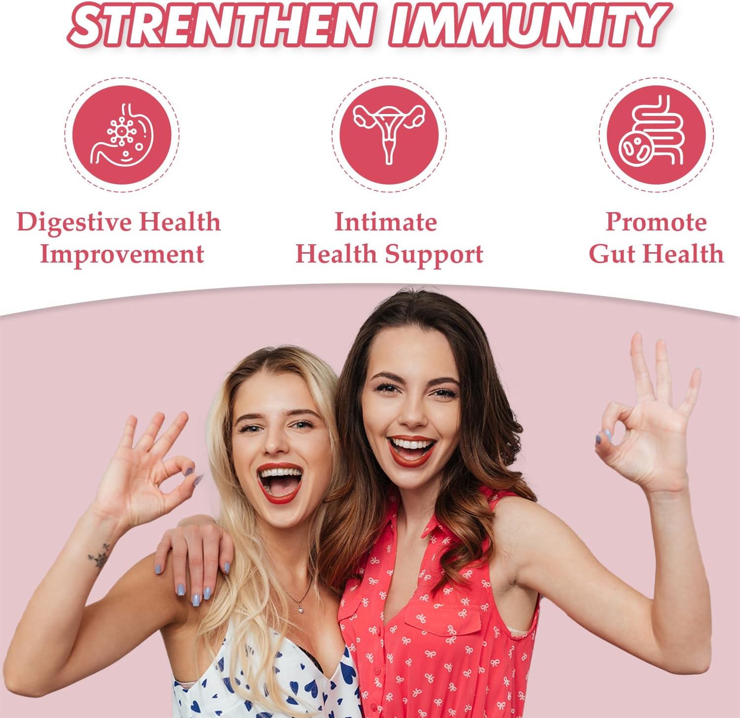 Pineapple Gummies for Women pH - Feminine Balance Gummies for Flora and Vaginal Health + Vitamin C for Immune Support, Probiotics Women's pH Balance Gummy Nutrition Vegan Friendly, 90 Counts - Image 5