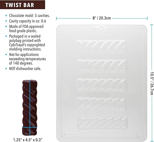 Miniatura 2 de Molde de caramelo de chocolate con barra giratoria