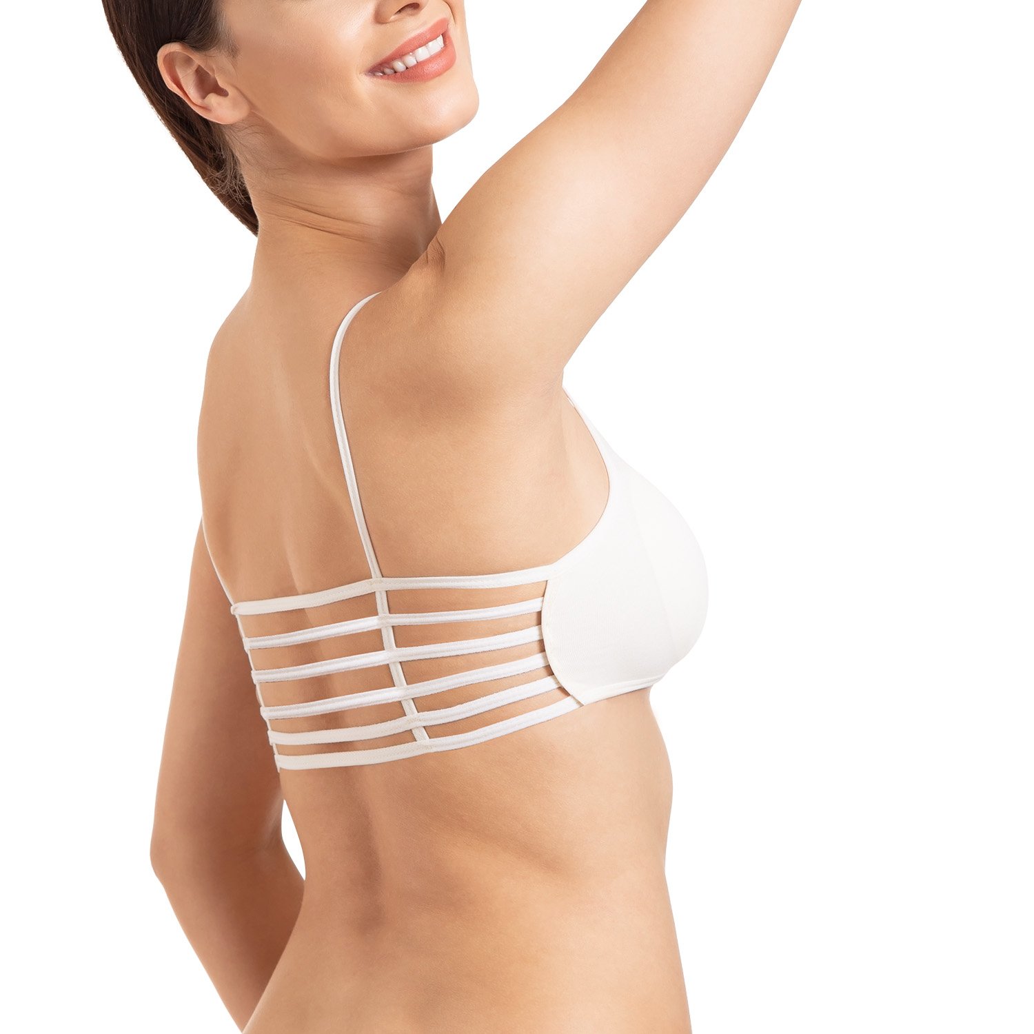 tweens Women's Pretty Padded 6 Straps Everyday Bra-picture-36