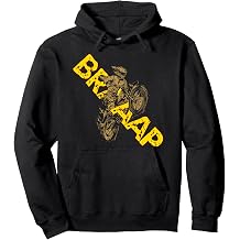 Braap Funny Motocross Jump - Braap Dirt Bike Pullover Hoodie