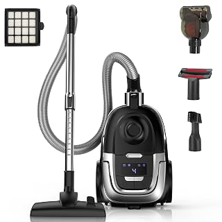 Zefiro Canister Vacuum Cleaner, 40Kpa 1600W Bagless Vacuum Cleaner,Lightweight Vacuum for Hard Floors, Carpet, Pet - Amazon product rated Grade A