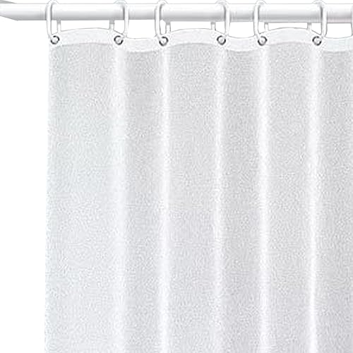 Miniatura 3 de Cortina de ducha de plástico impermeable de 40 x 36 pulgadas para ventana de baño, cortina de ducha de vinilo resistente esmerilado, 40 pulgadas de