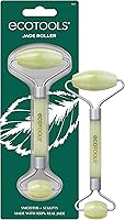 EcoTools Jade Facial Roller for Depuffing Eyes & Face – 100% Pure Jade Dual-Ended Smoothing Tool
