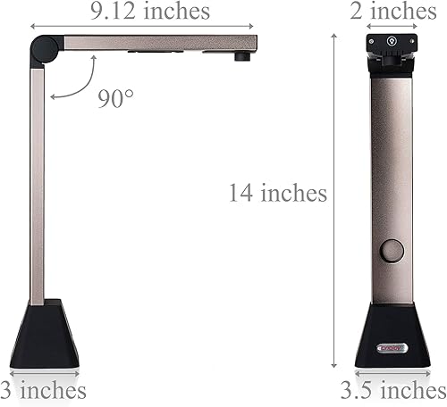Miniatura 3 de LV-680 Cámara portátil de documentos USB 8 MP A3A4 tamaño escáner auto de la exploración