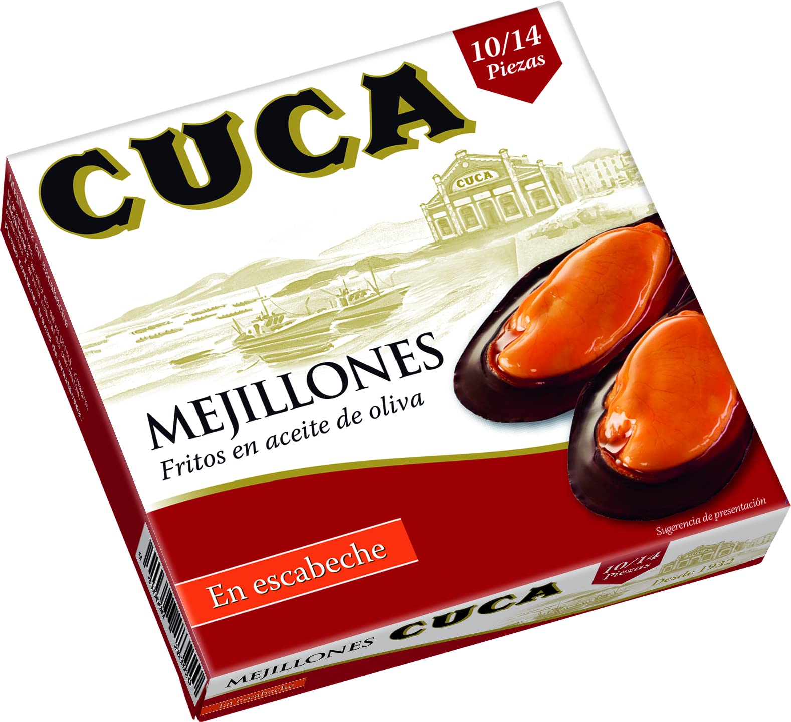 Cuca mejillones en escabeche 3 latas 115gr