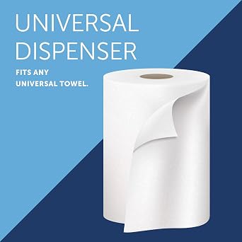 Kimberly-Clark Professional Manual Hard Roll Paper Towel Dispenser (09990) | Black, Wall Mounted, Compatible with Universal 1.5 Core Towels