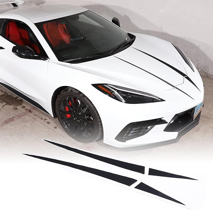 Car Hood Decal Sticker Compatible with Corvette C8