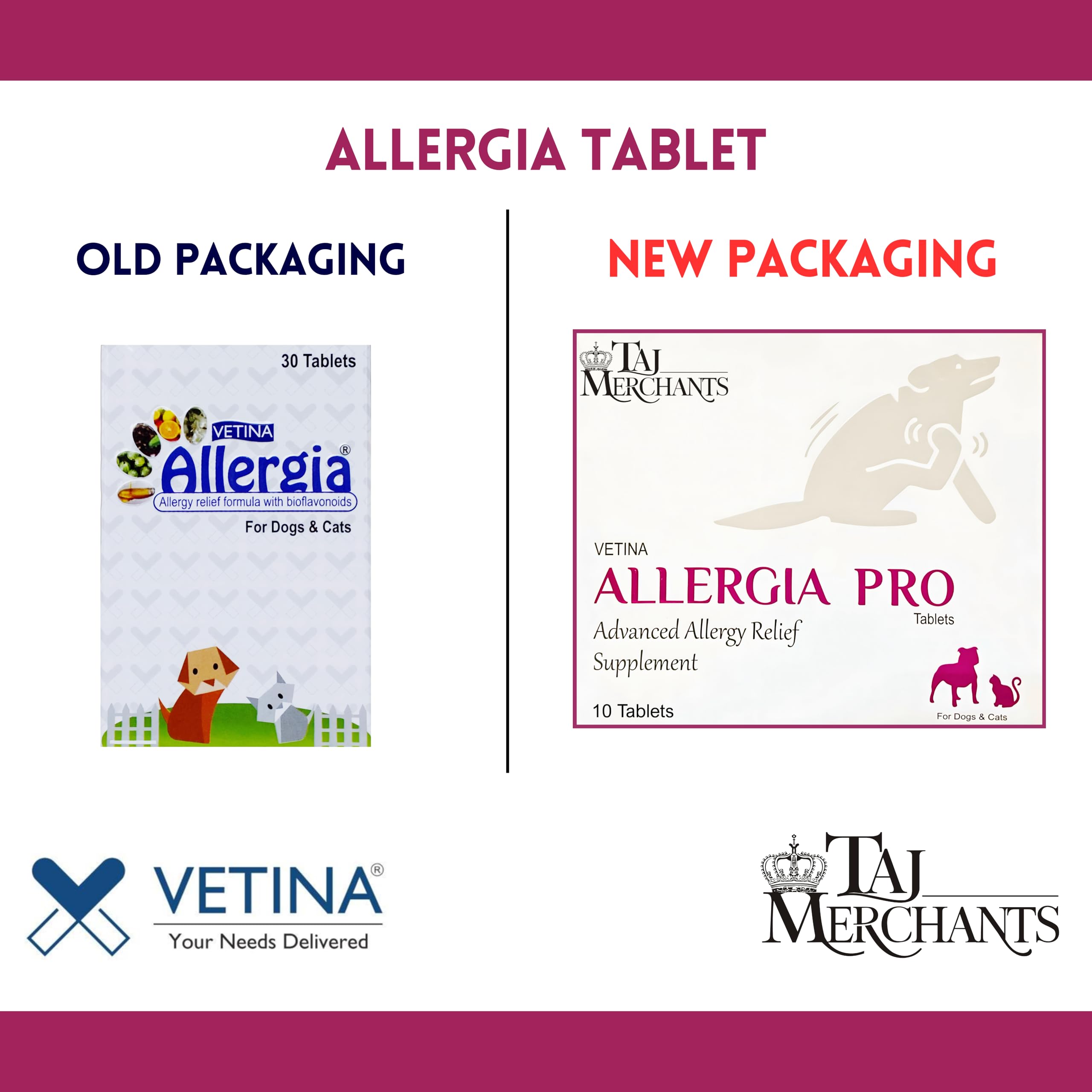 (OG) TM Presents ALLERGIA PRO Supplement for Dogs and Cats|||Ultra Pure||10 Tablets 1