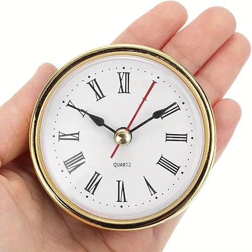 Miniatura 6 de Classic Clock Craft Quartz Movement 2-1/2 (65mm) Round Clocks Head Insert Roman Number