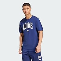 adidas Homme Collegiate Lineage Graphic T-Shirt, Dark Blue