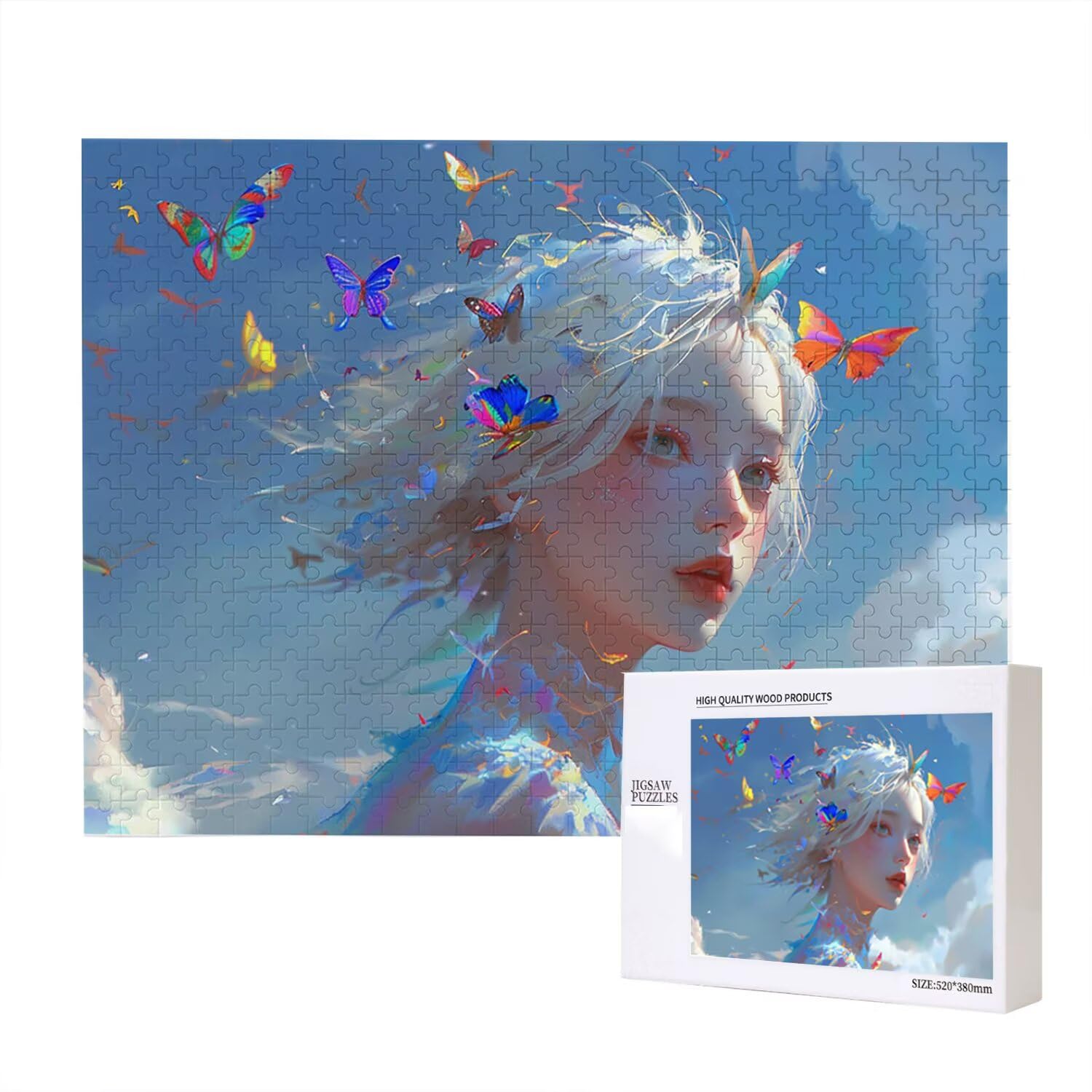 Jigsaw Puzzle, 4000 Pezzi Puzzle Classici, Farfalla Puzzle Rilassamento Intelligence, Mpossibile Difficile Puzzle Impegnativo per Adulti Puzzle Gioco Familiare, Regalo per Amore Amico Donnafr0-994