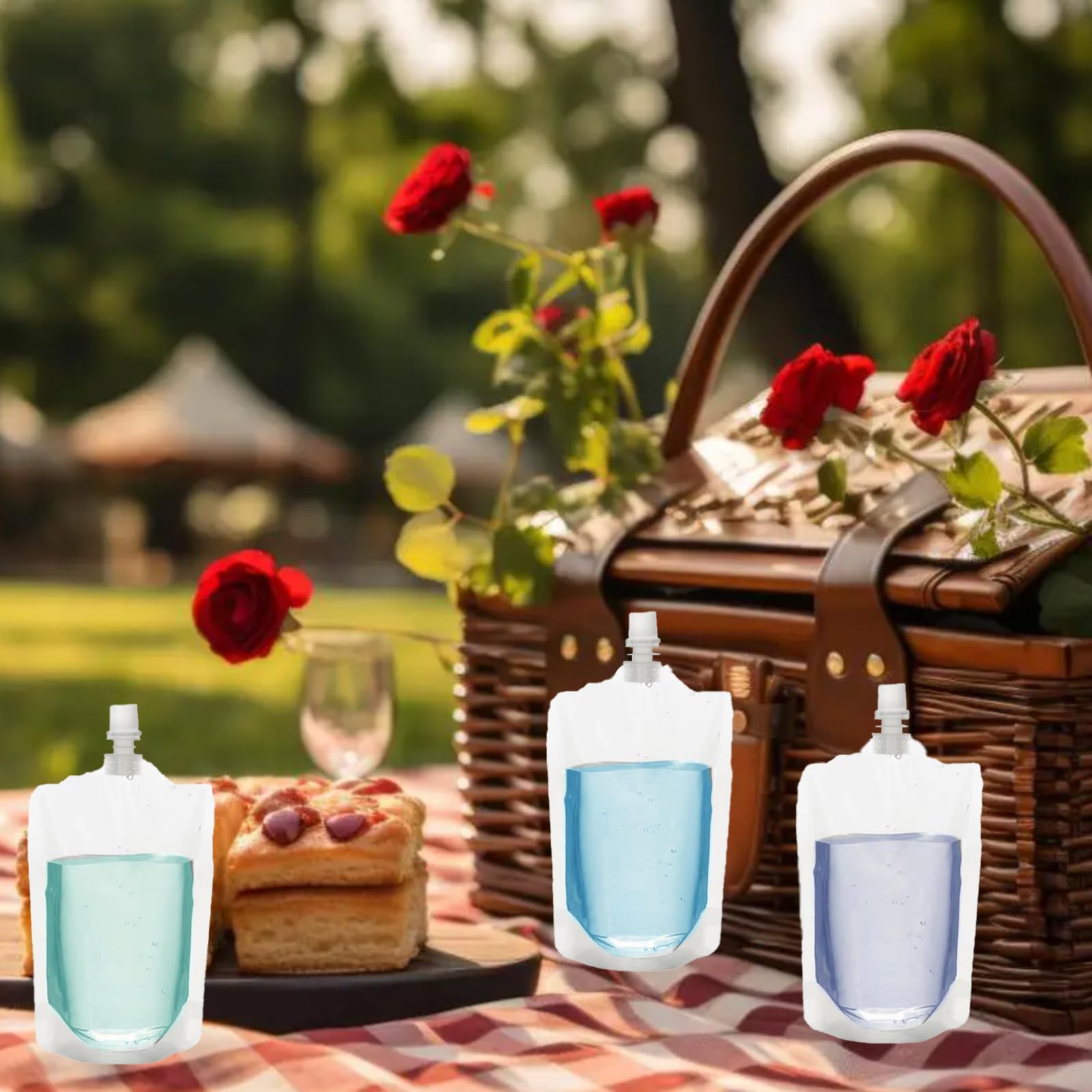 Trinkbeutel Set – 100 Stück, 100 Ml, Auslaufsicher, Für Kalte & Heiße Getränke, Ideal Für Festival, Sport & Outdoor