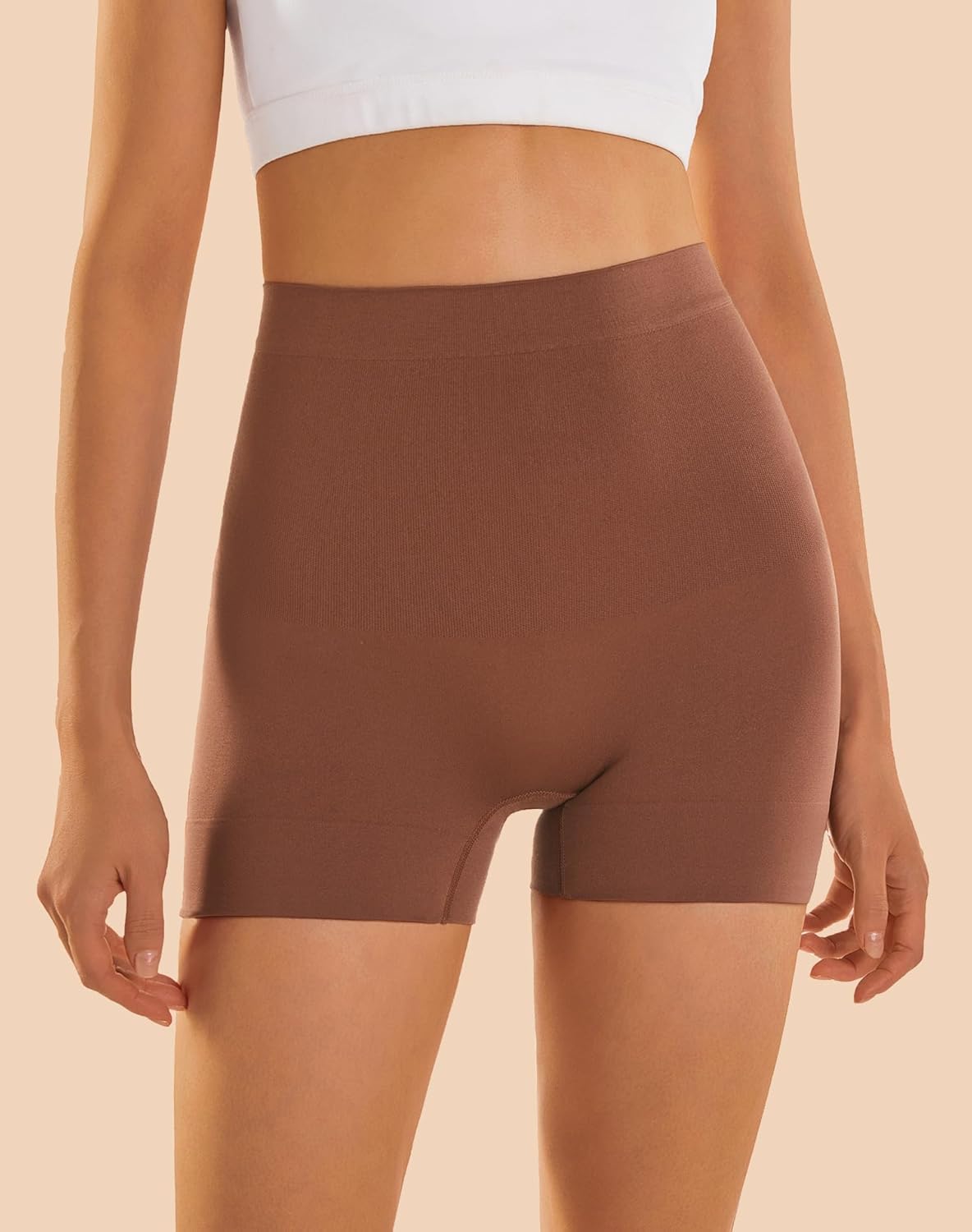 INNERSY Women's Shapewear Shorts Tummy Control Boyshorts Slip Shorts Shaping Underwear 3-Pack - Image 2