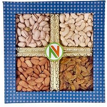 NatureVit Premium Dry Fruits Gift Pack 400g Cashew, Almond, Pistachios, Raisins | Healthy Gourmet Hamper for Diwali, Corporate, Family & Festive Gifting