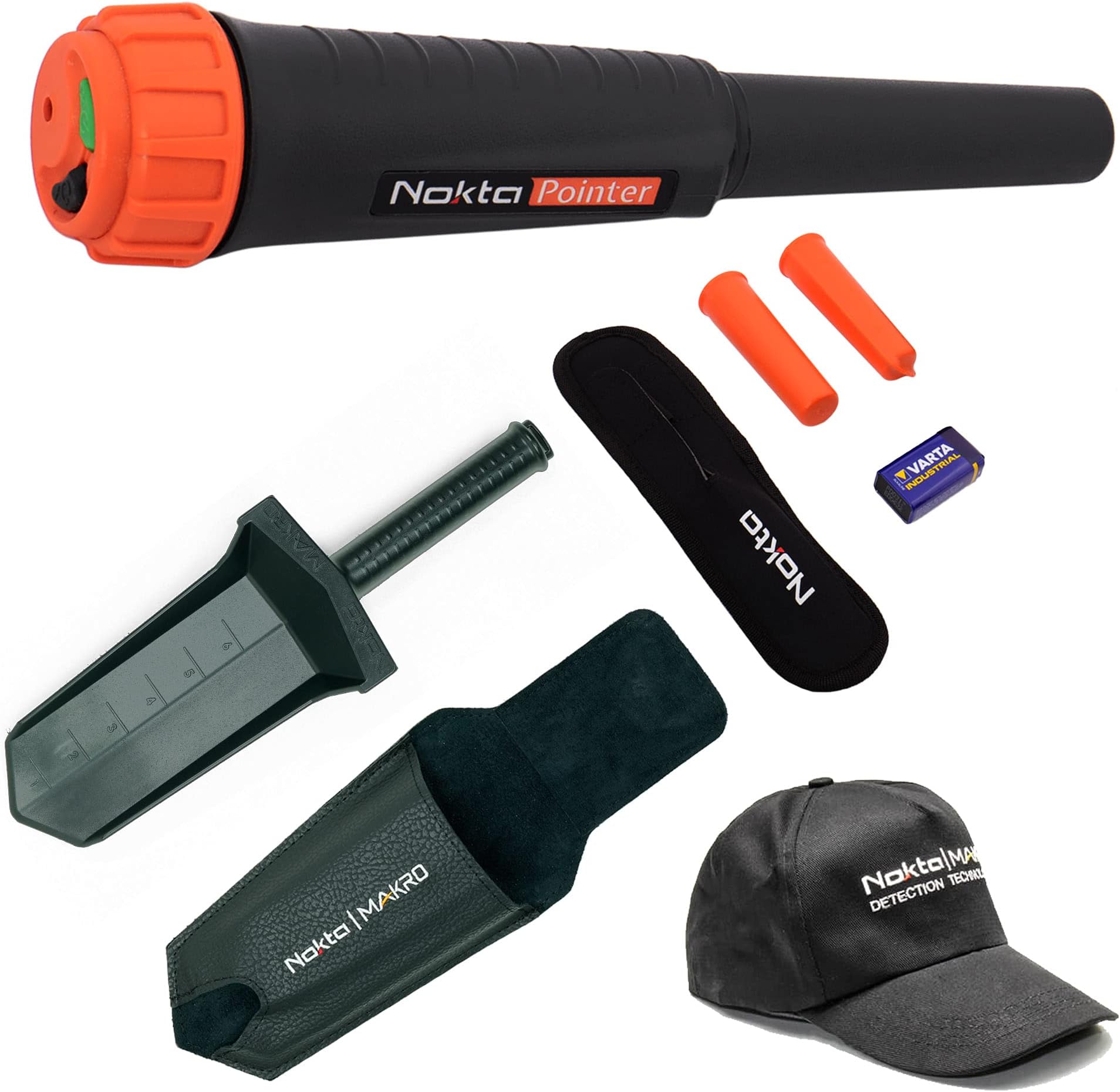 Nokta Makro Pointer Waterproof Pinpointer Metal Detector with Digger & Cap