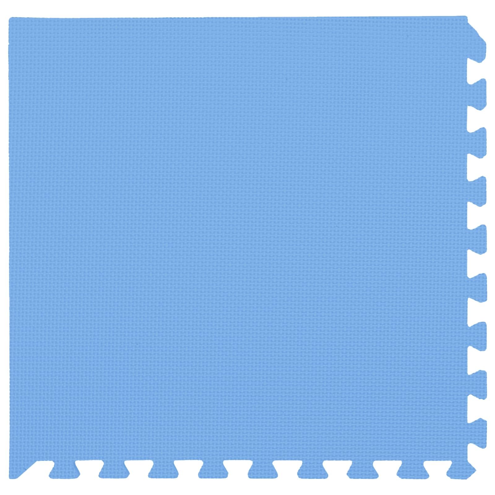 Lot de 6 tapis de sol en mousse EVA - 2,16 m² - Design puzzle extensible - Pour la maison et la salle de sport - Tapis de protection antidérapant pour entraînement, yoga, appareils