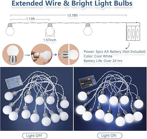 Miniatura 5 de JoyBox Design Letras iluminadas de marquesina blanca fría de 4 pies, letra O iluminada, letras iluminadas "Marry Me", letras gigantes de marquesina
