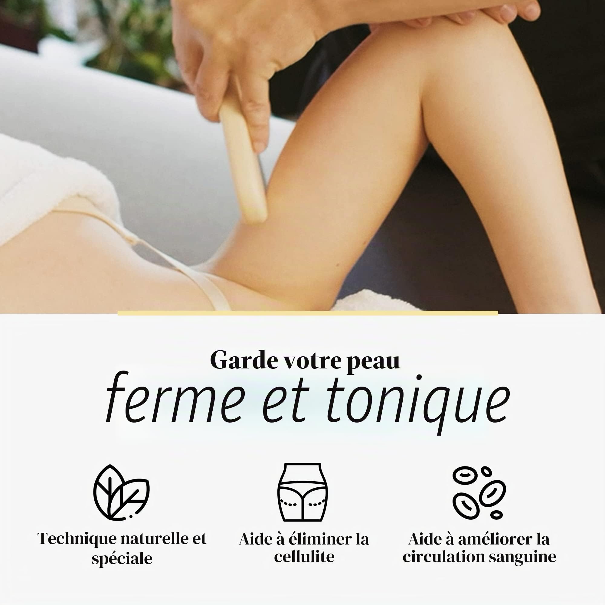 Tuuli Accessories Anti Cellulite Masseur Massage Appareil Maderothérapie Bois 33 x 16 cm