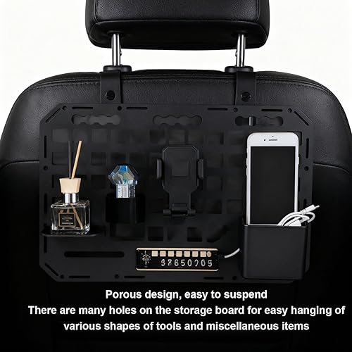 Miniatura 4 de Panel de almacenamiento modular para camión, organizador de almacenamiento de carga con rieles en L, organizador de almacenamiento de carga, estante