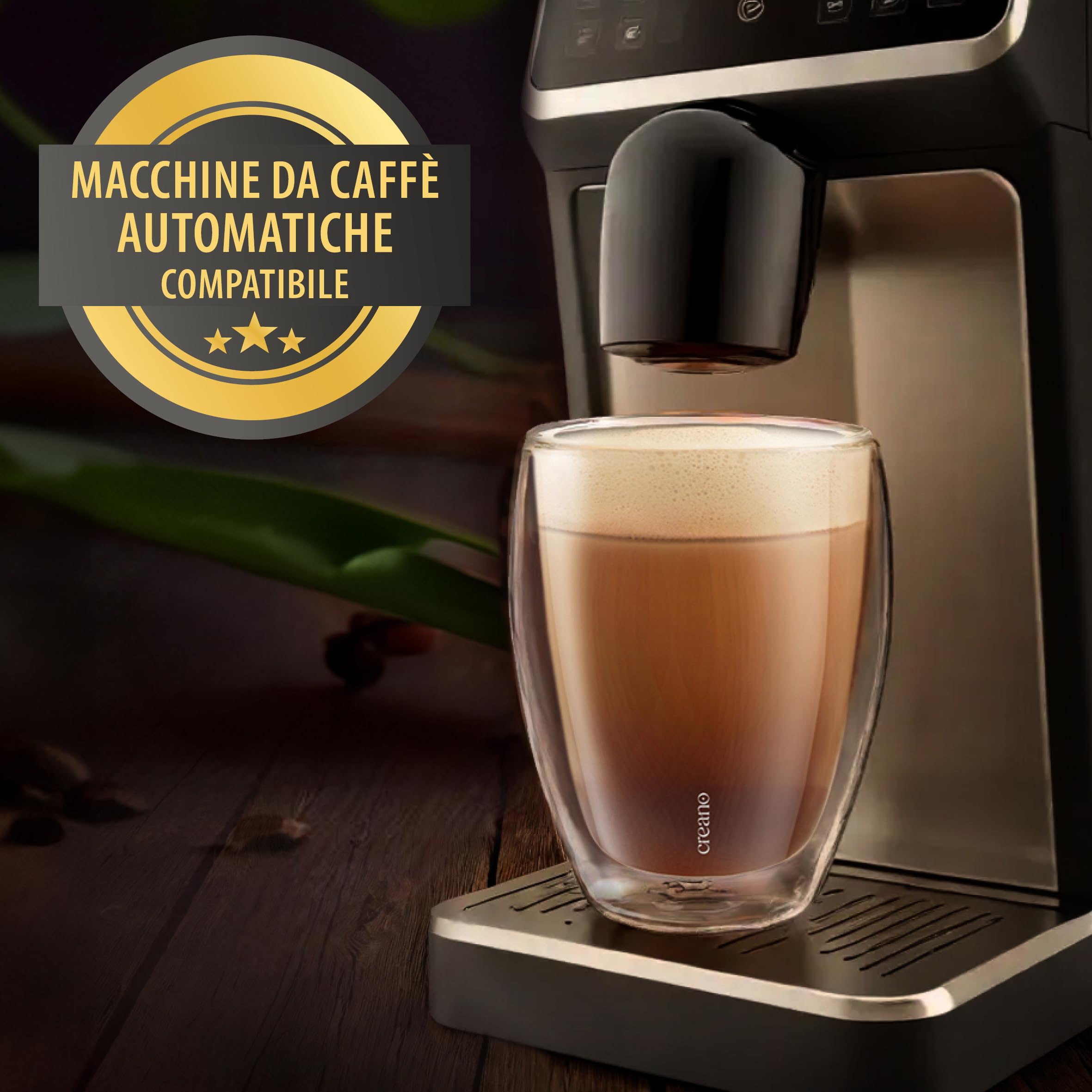 Creano Bicchieri da Caffè Doppia Parete 400 ml – Set 2 Pezzi, Vetro di Qualità Gastronomica, 100% Lavabile in Lavastoviglie, Catering Business Affari - Innovatzione 2024