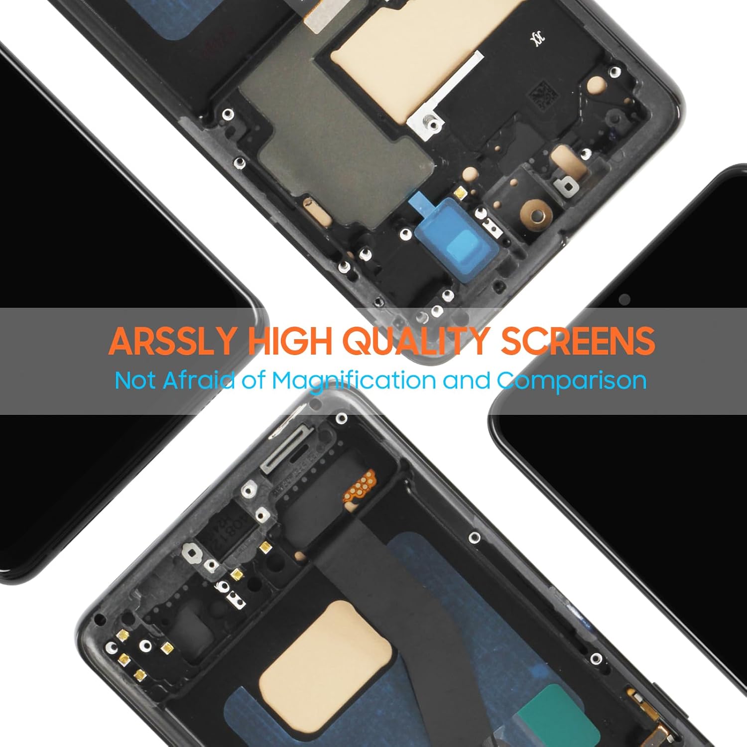 for Samsung Galaxy S21 Ultra 5G Screen Replacement - for Galaxy S21 Ultra 5G LCD Display SM-G998B G998U G998N for Samsung S21 Ultra 5G LCD Touch Screen Digitizer Glass Assembly with Frame (Black)