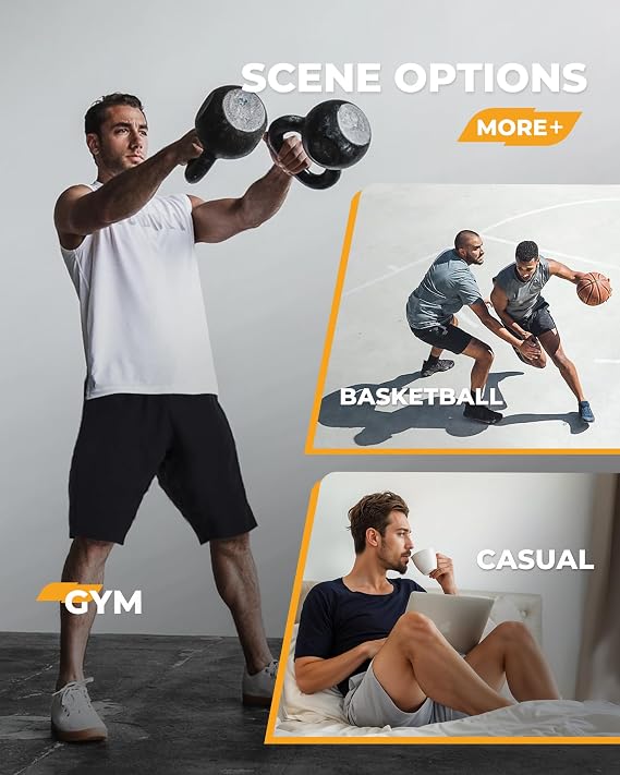 2 Pack Mens Gym Basketball Shorts - Athletic Black Workout Quick Dry Shorts | Fitness Clothing Running Shorts with Pockets, Activewear Clothes Pajama Lounge Comfy Daily Casual Sports Soft Breathable