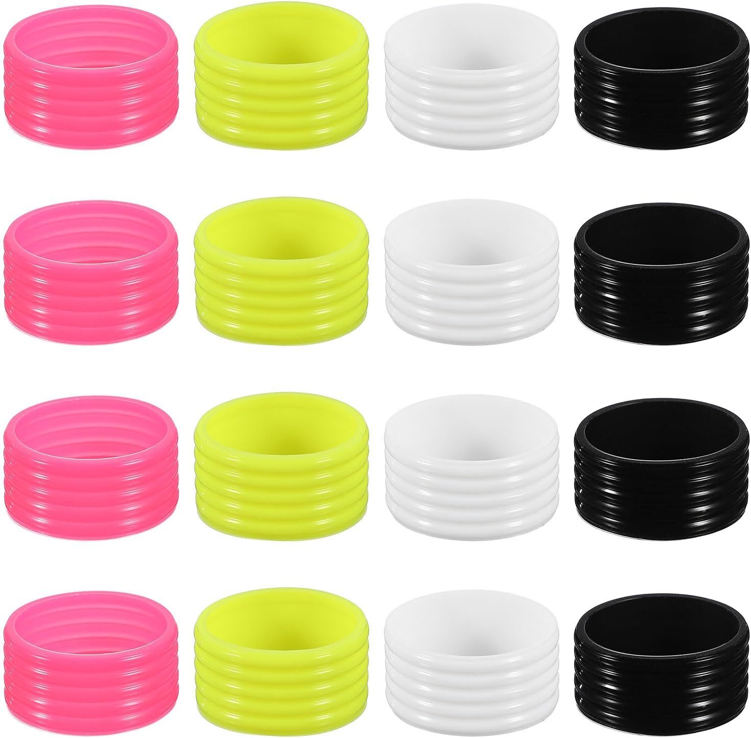Silicone Racquet Grip Band Ring, Anti-Slip Racquet Rubber Ring, Absorbent Overgrip