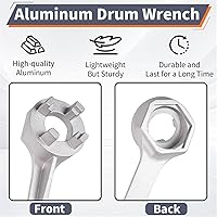 Vista 5 de Llave Bungs Llave de barriles Llave de tambor Herramienta de aluminio para tambor de 10 15 20 30 50 55 galones