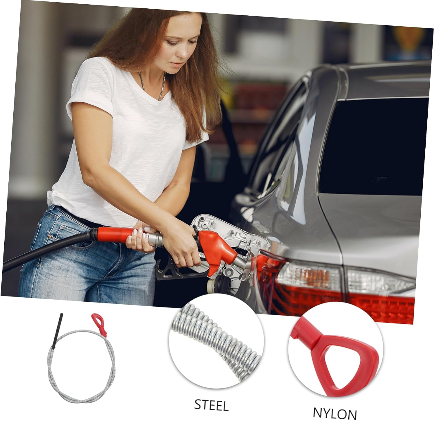 Cabilock Dual Scale Transmission Fluid Measuring Tool Differential Oil Level Gauge for Auto Engine Oil for Cars