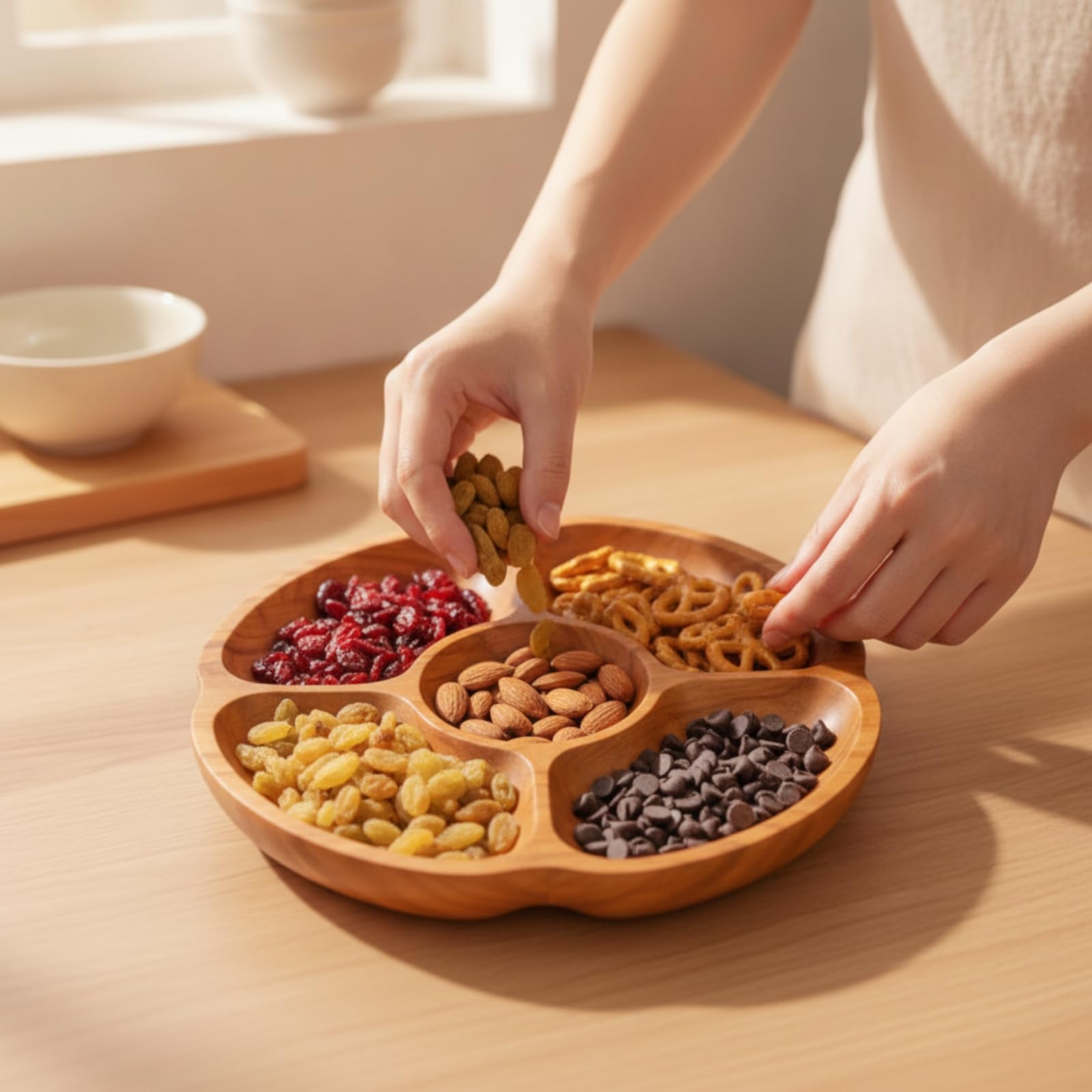 LOVIVER Snackschale mit 5 Fächern