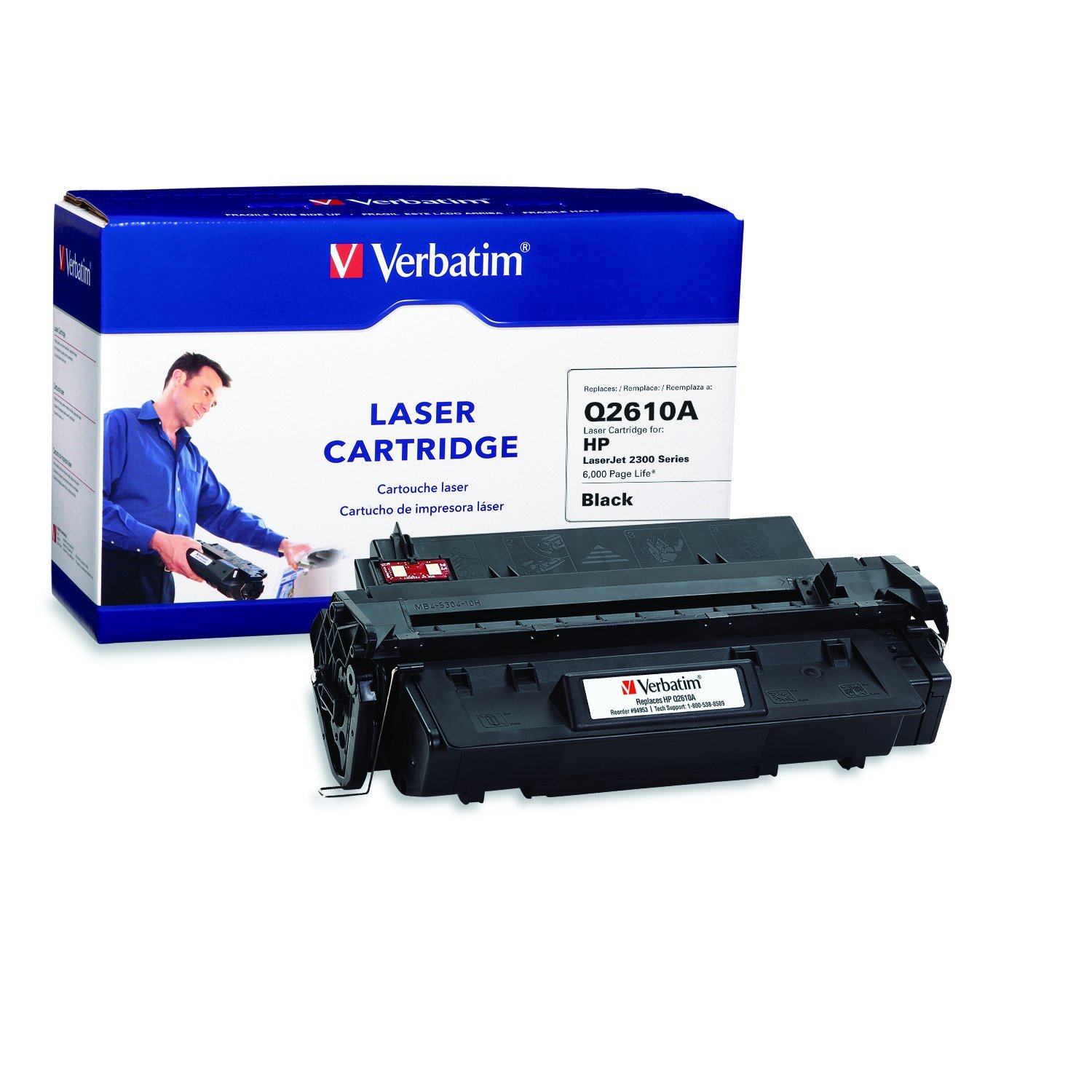 Verbatim Remanufactured Toner Cartridge Replacement for HP Q2610A