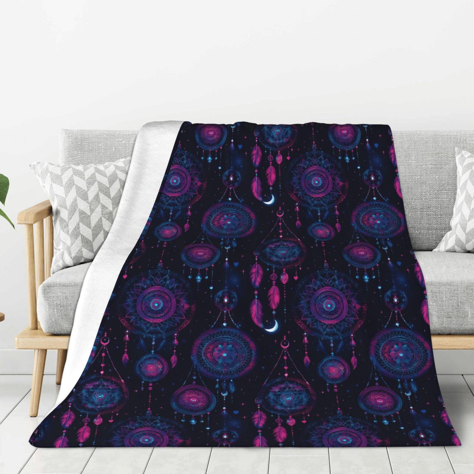 Couverture douce violette en flanelle à offrir pour homme et femme