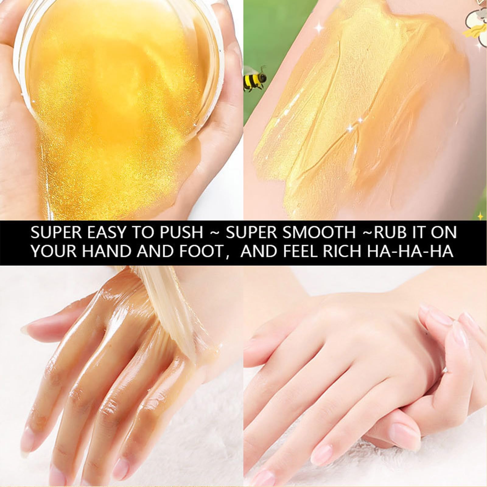Turmeric Hand and Foot Peel Mask, Moisturizing Hydrating Nourishing Exfoliating Hand Film Hands Care Paraffin