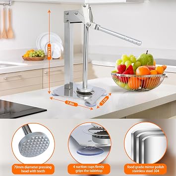 Manual desktop heavy duty lemon smasher orange juicer lemon squeezer citrus juicer fruit crusher lime extractor nut grinder for fruit and nuts(WN014)