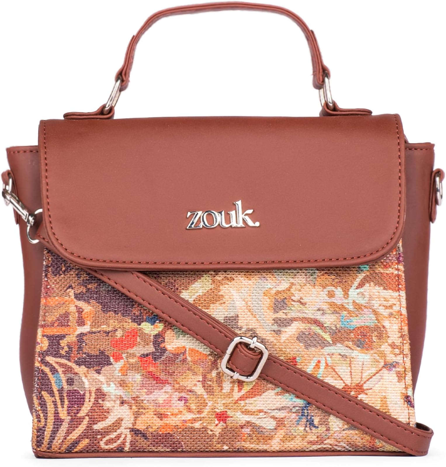 ZOUK Statement Sling Bag With Handle For Women's Girls Ladies