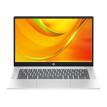 HP Chromebook 14インチ ホワイト HP 14-Inch HD Screen Chromebook Laptop, Intel Celeron N4000