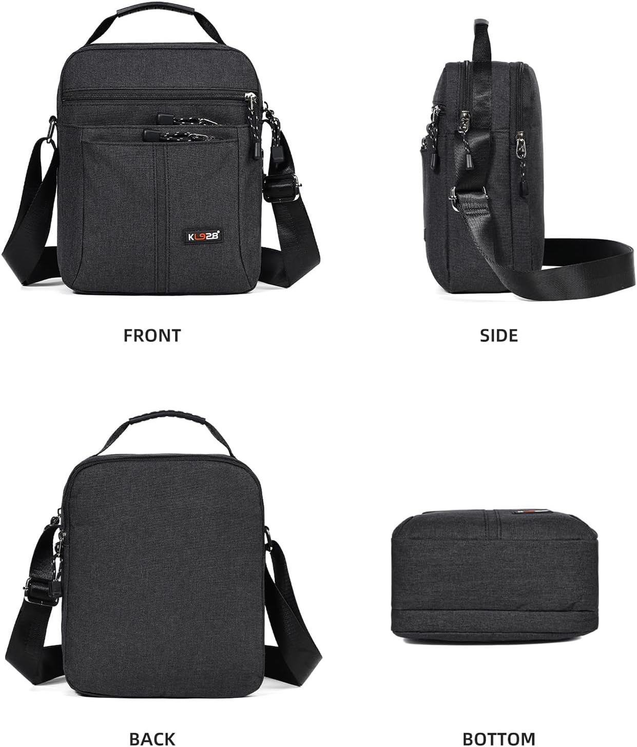 KL928 Men's Messenger Bag - Crossbody Shoulder Bags Travel Bag Man Purse Casual Sling Pack for Work Business - Image 9