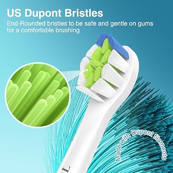 Trustnice Mini Aufsätze Ersatzbürsten für Philips Sonicare Bürstenköpfe – Kompatibel mit Philips Sonicare Elektrische Zahnbürste Snap-on-Bürstenmodell 8er Pack