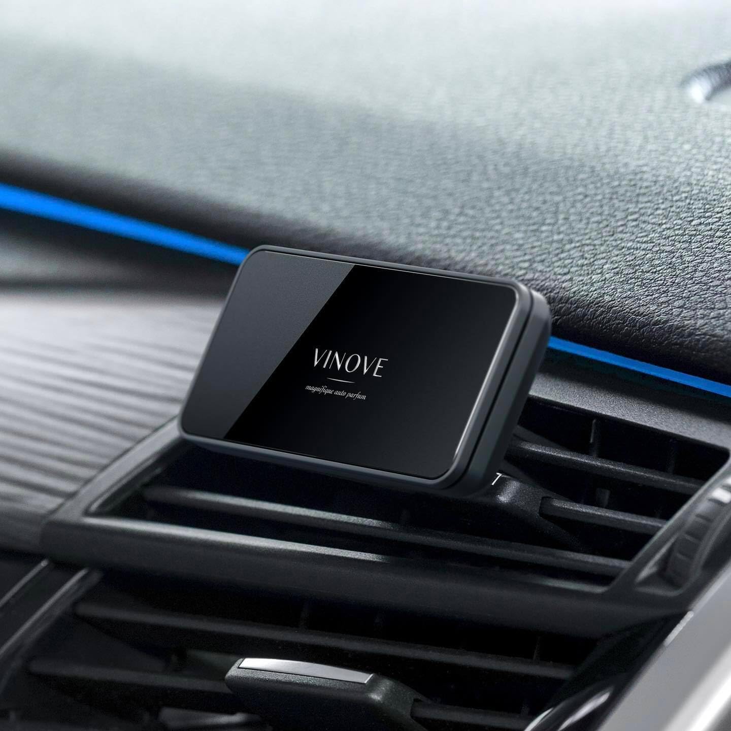 VINOVE V01-01-SILVERSTONE-ORIGINAL Pure excellence, Zero Drift Non-Stop Car Fragrance, Luxury Car Perfume - Ideal Formula as Auto Air Freshener Keeps Car Interior Refreshing