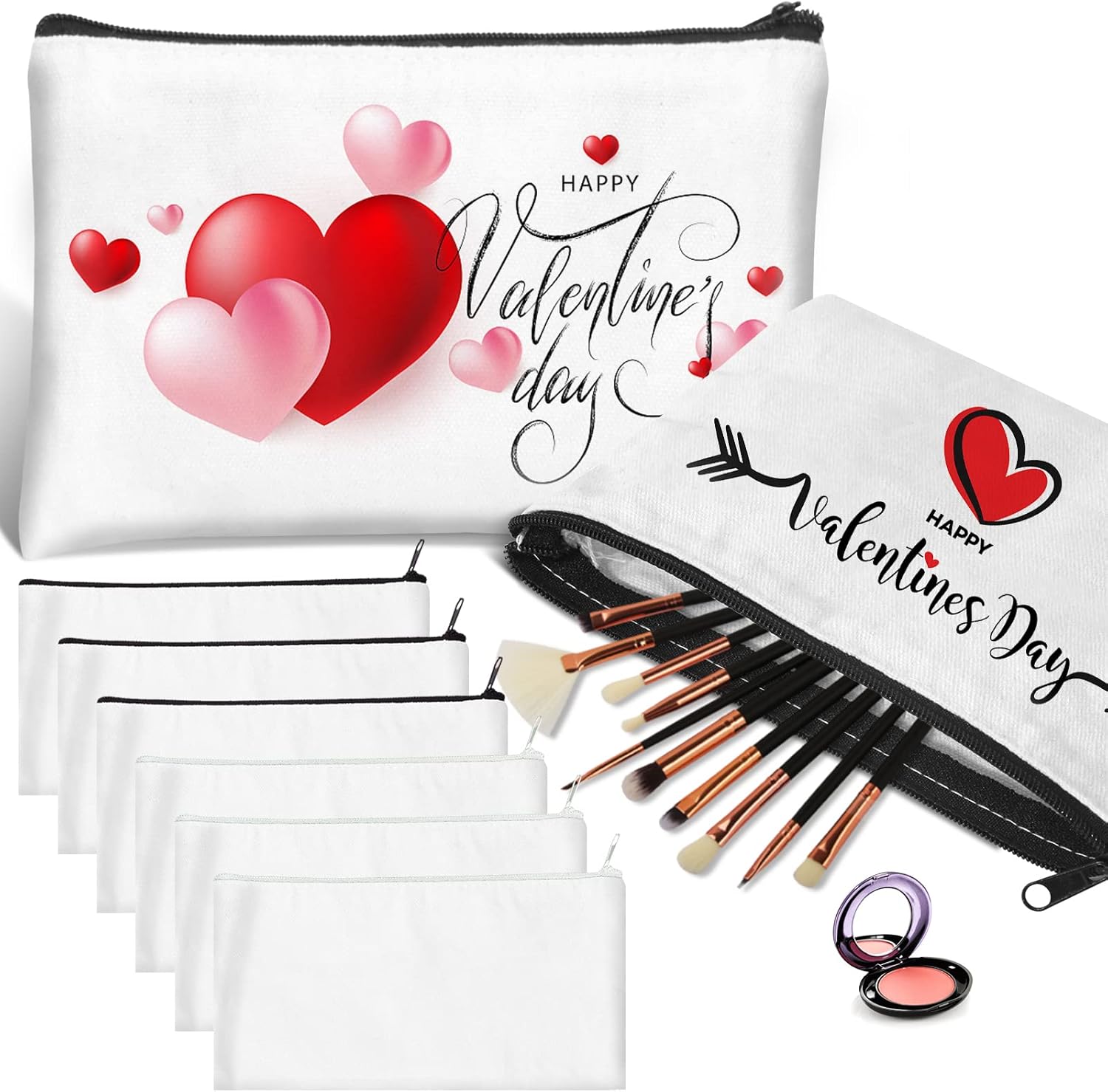 Pcs Sublimation Blanks Makeup Bag Set Heat Ghana Ubuy