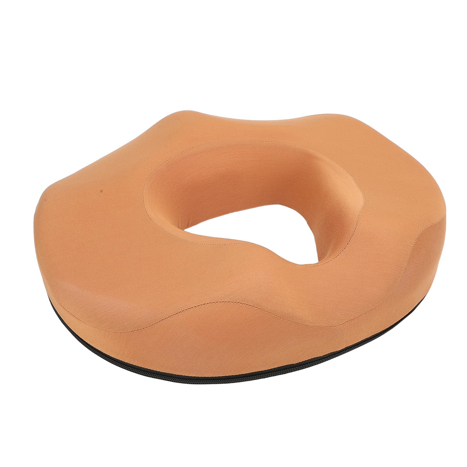 Bediffer Cuscino a Ciambella Cuscino di Supporto per il Coccige Confortevole e Traspirante per Casa Ufficio, Design Ergonomico in Lattice, 1 unità (Arancia)