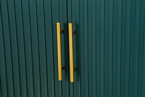 Miniatura 136 de Aparador moderno y elegante con patas y asas de metal dorado y estante ajustable, mesa consola clásica de 60 pulgadas, mesa de sofá, mesa de entrada