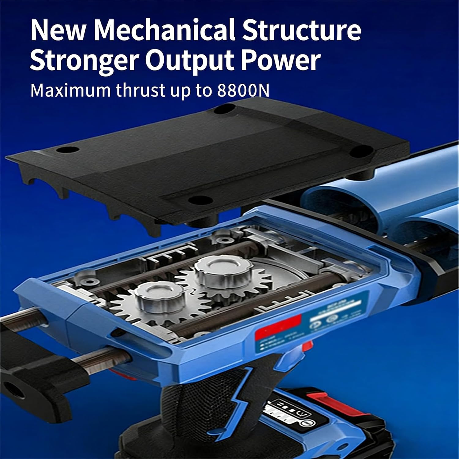 Cordless Electric Caulking Gun - Dual Component Epoxy Applicator ，Automatic Adhesive Dispenser with 2 Lithium-ion Batteries & Charger, for Seamless Home Repair & DIY Projects